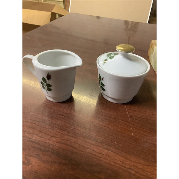 Vintage Winterling Rose Sugar and Creamer China Marktleuthen Bavaria - Picture 3 of 11